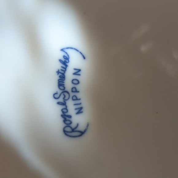 Nippon Royal Sometuke Double Phoenix Oval Serving Dish Vintage - Picture 6 of 8